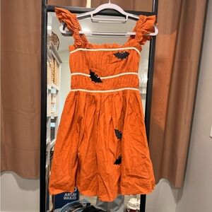 NWOT SMALL JUDITH MARCH NIGHT FLYERS ORANGE DRESS